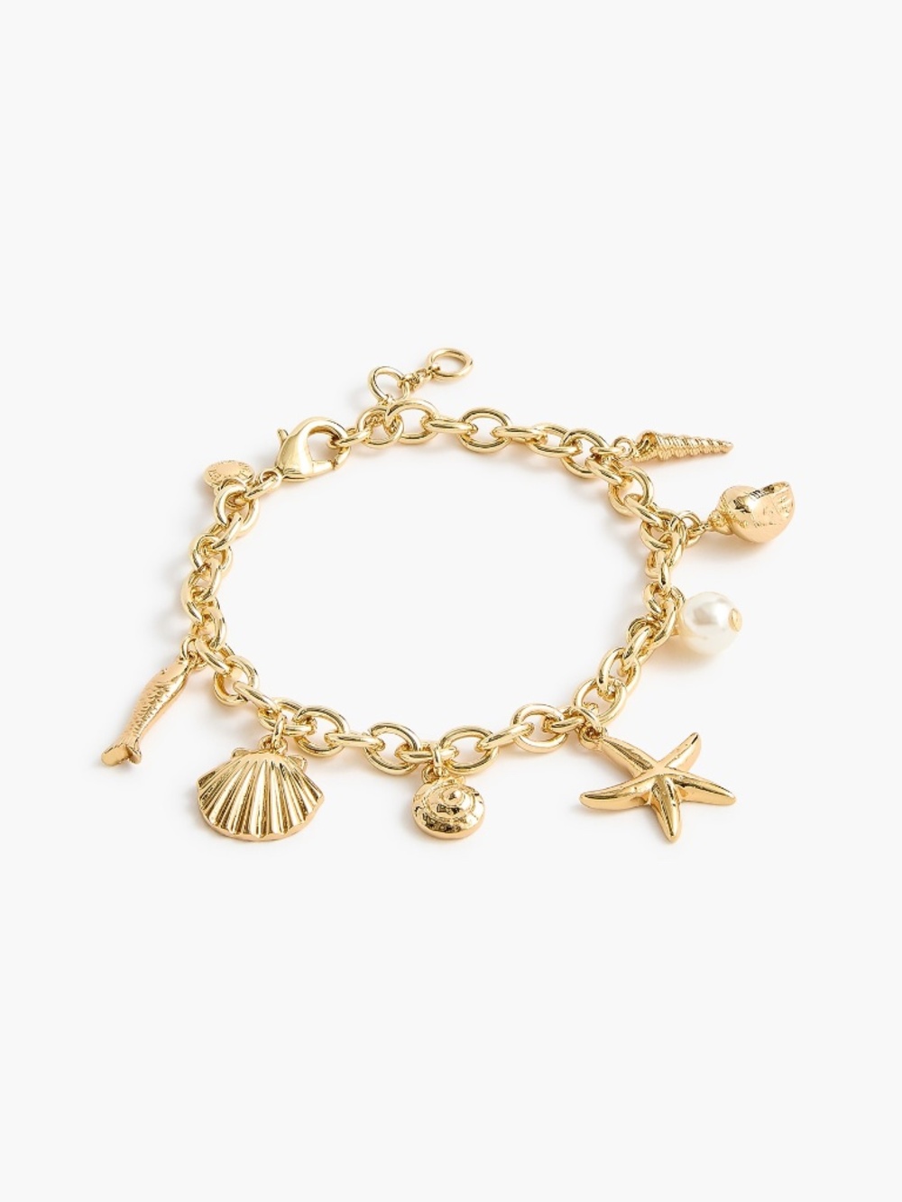 NWT J.Crew Factory Seashell Charm Bracelet